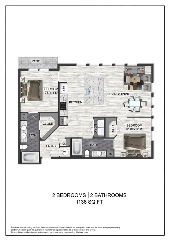 Floor plan layout diagram for B1